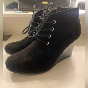 Women’s Black Lace Up Booties
